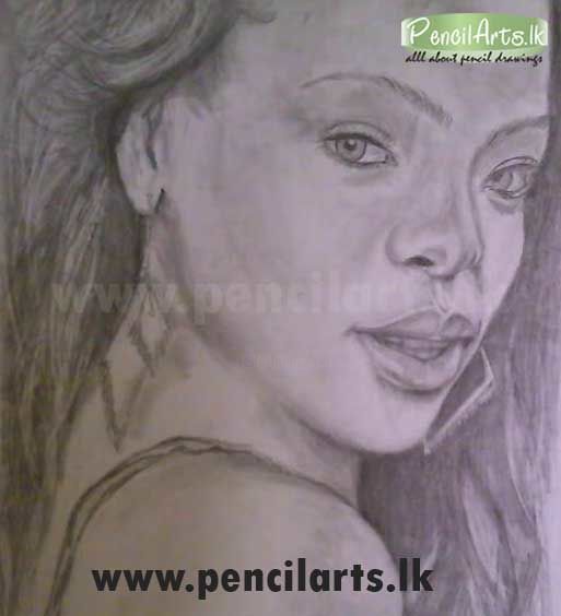 Drawing titled "Pencil art of Rihan…" by Charith Ekanayake, Original Artwork