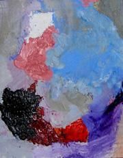 Painting titled "Restraint" by Reija Gross, Original Art, Oil