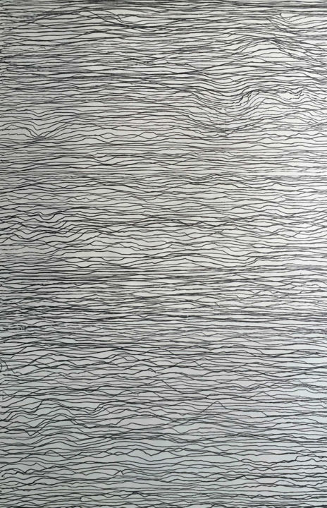 Dessin intitulée "water#170329" par Pengxiang Xu, Œuvre d'art originale, Crayon