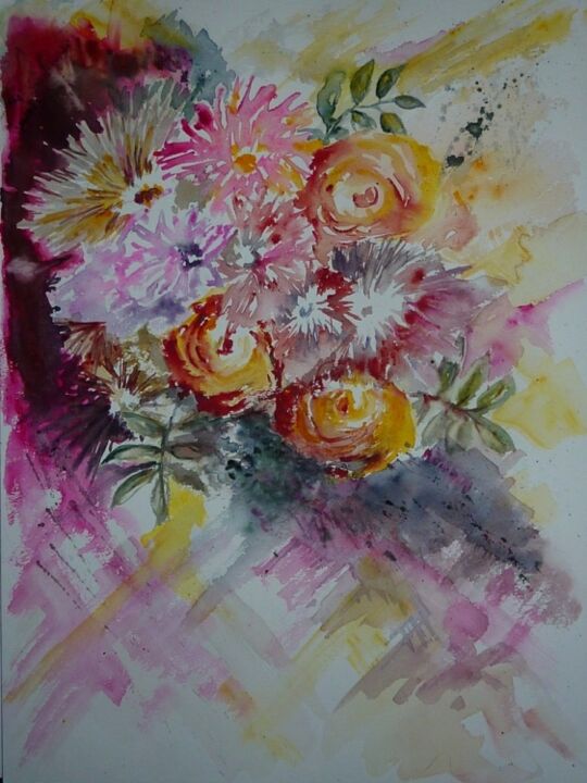 Painting titled "bouquet.jpg" by Penny G Peckmann, Original Artwork