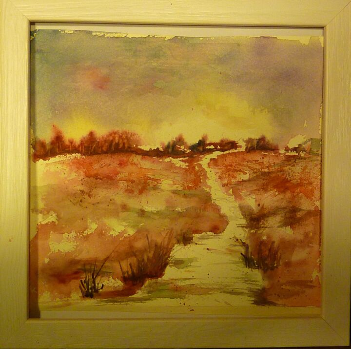 Painting titled "Chemin A2" by Penny G Peckmann, Original Artwork