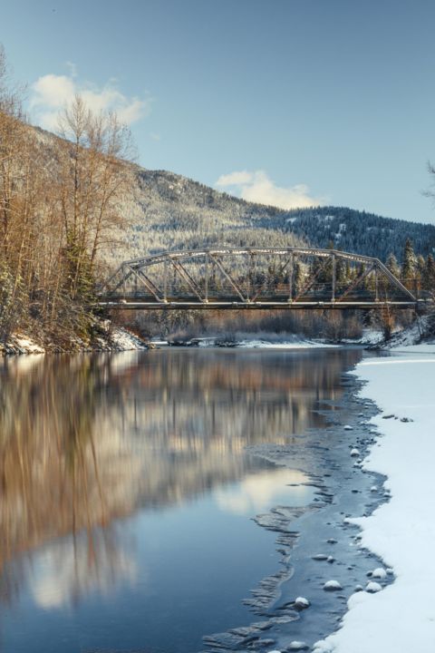 Photographie intitulée "End of Fall" par Penny Prangnell, Œuvre d'art originale, Photographie numérique Monté sur Panneau de…