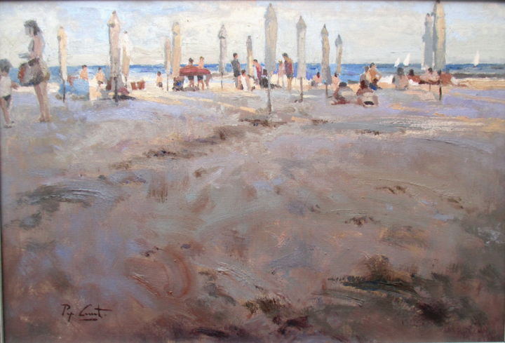 Pintura titulada ""una tarde al Posti…" por pepcanet-3, Obra de arte original, Oleo