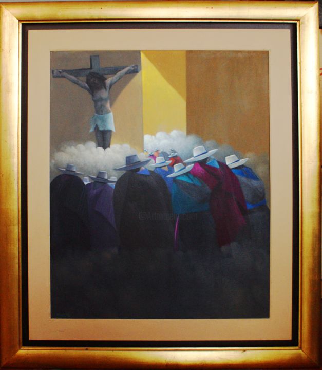Painting titled "Original Quispejo -…" by Pepe Guillen, Original Artwork, Oil