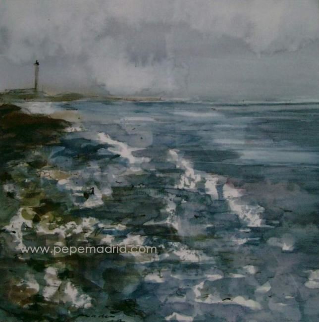 Pintura titulada "La costa de Westkap…" por Pepe Madrid, Obra de arte original