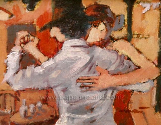 Painting titled "Tango I" by Pepe Madrid, Original Artwork