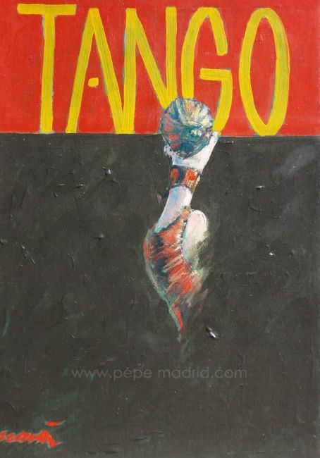 Painting titled "Tango IX" by Pepe Madrid, Original Artwork
