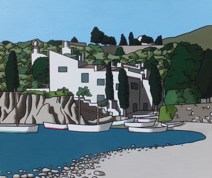 Painting titled "PORT LLIGAT DALI'S…" by Pep Viladric, Original Artwork