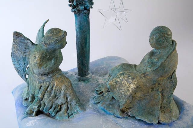Sculpture titled "A BEATO ANGELICO" by Mariella Perani, Original Artwork