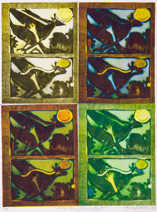 Printmaking titled "Detail From Nubia's…" by Percy Martin, Original Art, Etching