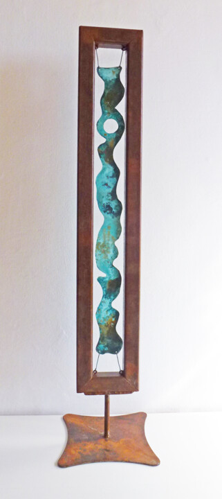 Sculpture titled "Serpiente serpent" by Pere Marti, Original Artwork, Metals