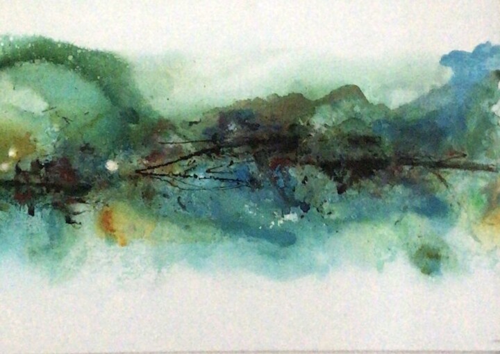 Peinture intitulée "Fundo do mar" par Pereira, Œuvre d'art originale, Acrylique