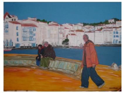 Painting titled "cadaques" by Pere Soteras, Original Artwork