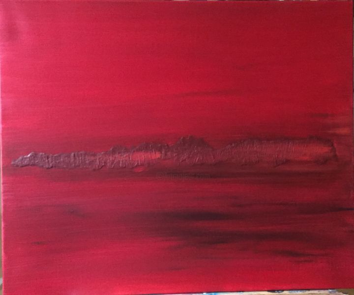 Peinture intitulée "SANGUINE" par Sandrine Périou, Œuvre d'art originale, Acrylique