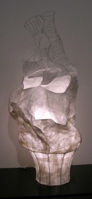 Escultura intitulada "Androgyne" por La Krollée, Obras de arte originais, Papel