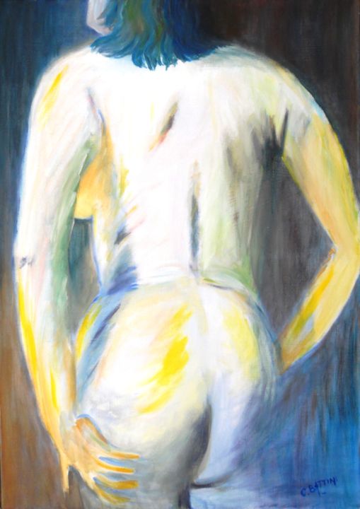 Painting titled "Libertine" by Christian Battini, Original Artwork, Oil
