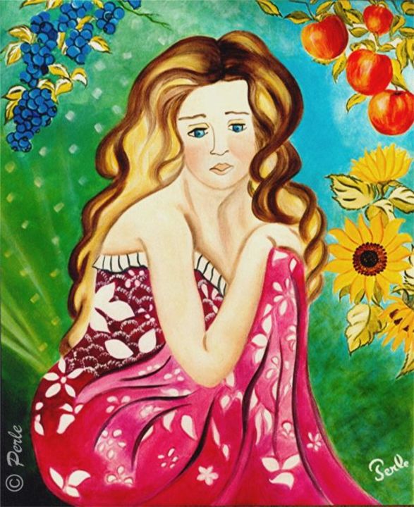 Painting titled "Eve" by Perle, Original Artwork