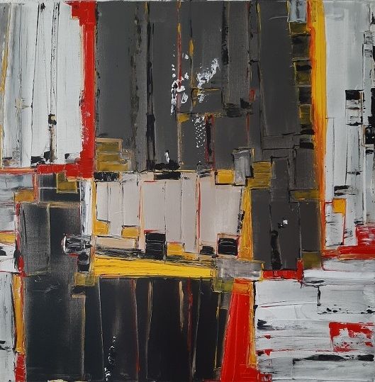 Peinture intitulée "L'Atelier" par Jeanne-Marie Delbarre, Œuvre d'art originale, Acrylique