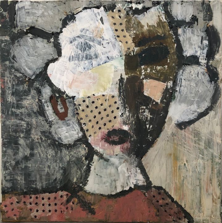 Peinture intitulée "Maboul n°7" par Perrine Dusseaux, Œuvre d'art originale, Acrylique