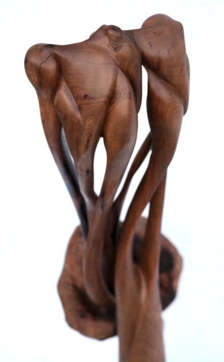 Sculpture intitulée "Manifeste" par Marmar, Œuvre d'art originale, Bois