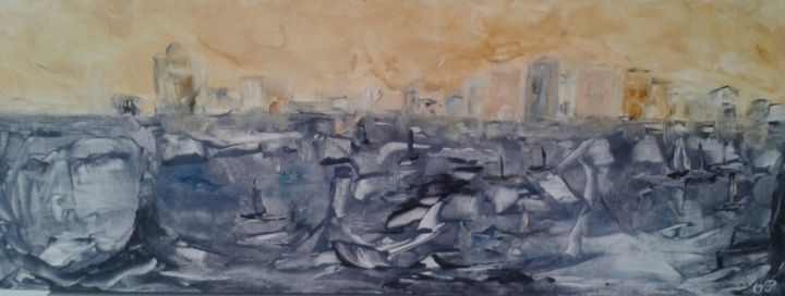 Painting titled "Italie Procida" by Odile Personne, Original Artwork, Oil