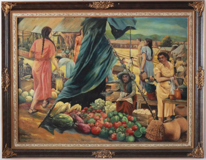 「pintura del maestro…」というタイトルの絵画 Pedro Moralesによって, オリジナルのアートワーク