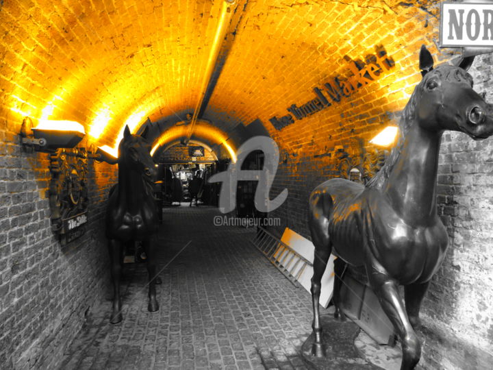 Photography titled "horse tunnel market" by Grenadine, Original Artwork