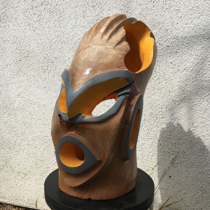Sculpture titled "Othar the Golden" by Peter Lattey, Original Artwork, Wood
