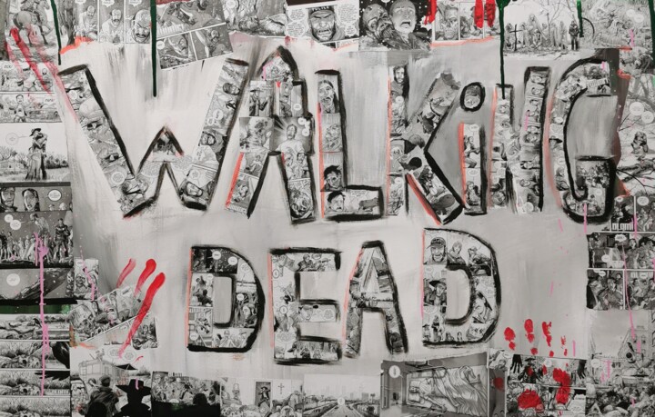 Collages intitulée "The Walking Dead Co…" par Peter Altieri, Œuvre d'art originale, Collages