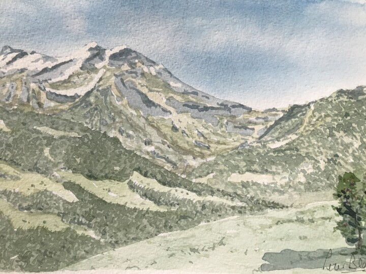 "Ziller valley" başlıklı Tablo Peter Blake tarafından, Orijinal sanat, Suluboya