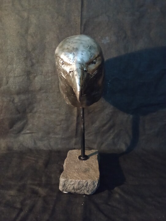 Sculpture titled "Eagle" by Peter Bly, Original Artwork, Metals