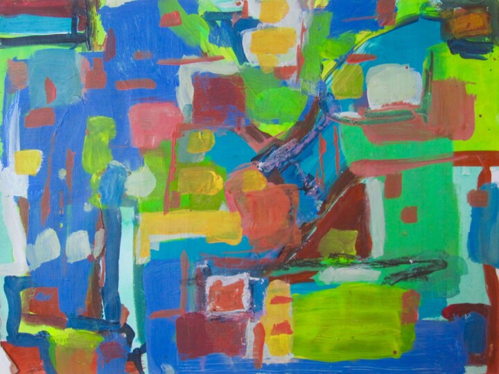 Pintura titulada "Landscape 8/17/08" por Peter Ceccon, Obra de arte original, Acrílico