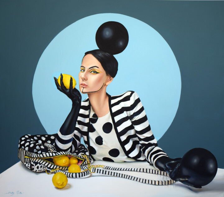 Painting titled "Parafazis" by Péter Duhaj, Original Art, Oil