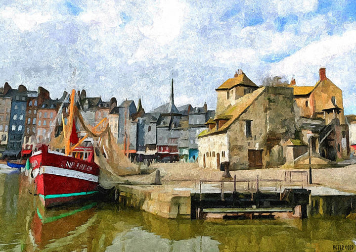 Honfleur, Calvados, Basse Normandie, France (Aperçu impression)