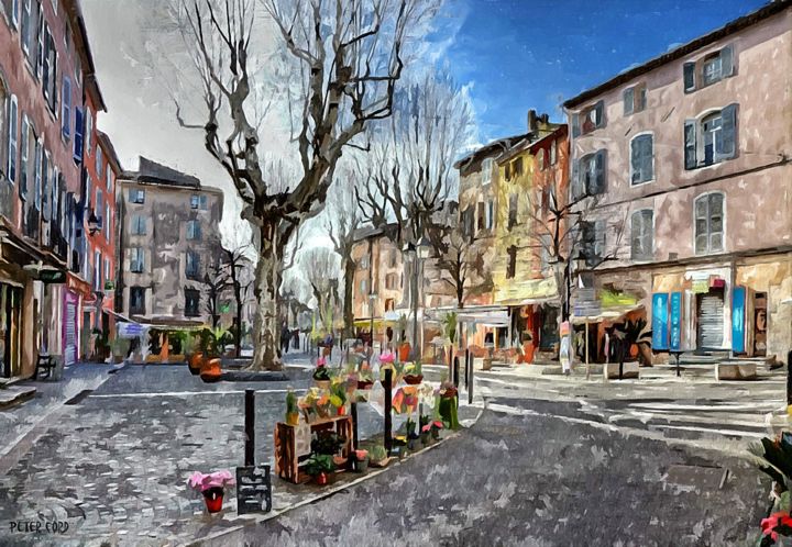 Lorgues Var Provence Alpes Cote Dazur Fance Painting By - 