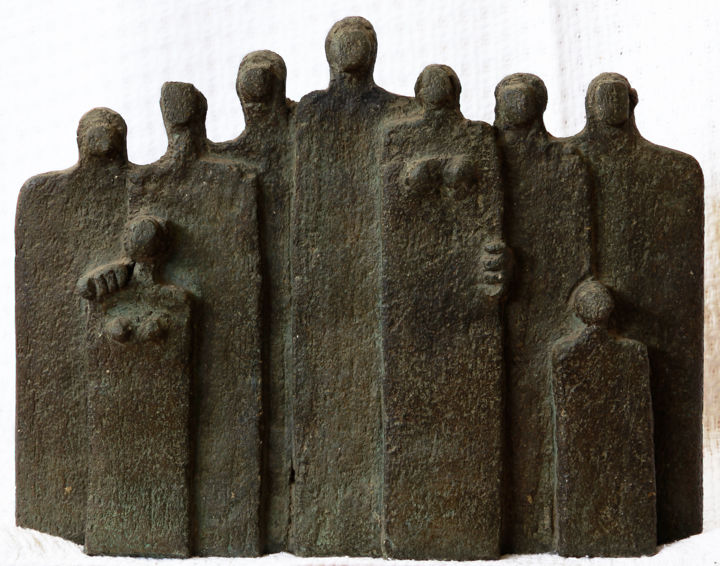 Sculpture titled "The Family" by Peter Hayes, Original Artwork, Stone