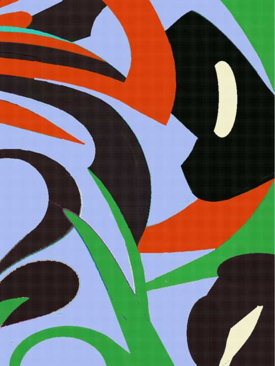 Malerei mit dem Titel "black-begonia-v.jpg" von Peter Jalesh, Original-Kunstwerk