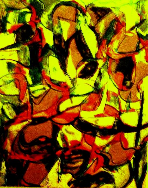 Painting titled "Women (Size 60 in.…" by Peter Jalesh, Original Artwork, Acrylic