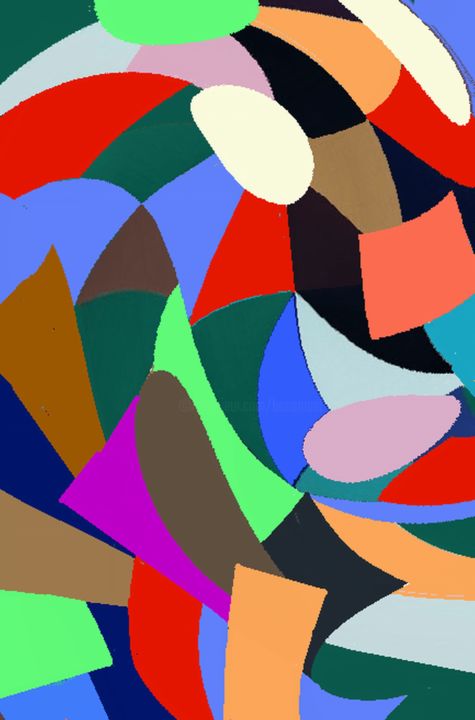 Digital Arts με τίτλο "Merengue Mix XII" από Peter Jalesh, Αυθεντικά έργα τέχνης, Ψηφιακή ζωγραφική