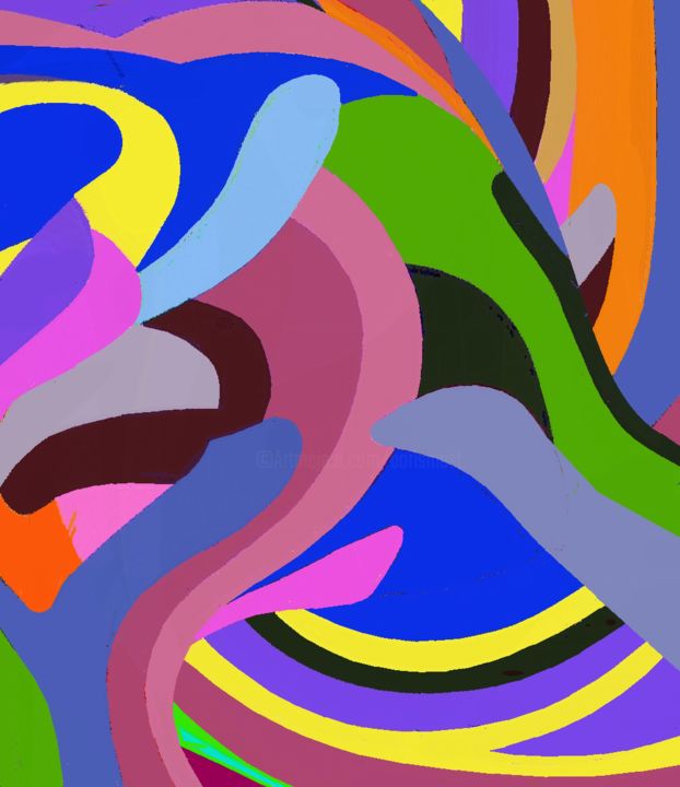 Digital Arts titled "Merengue Mix XXI" by Peter Jalesh, Original Artwork, Digital Painting