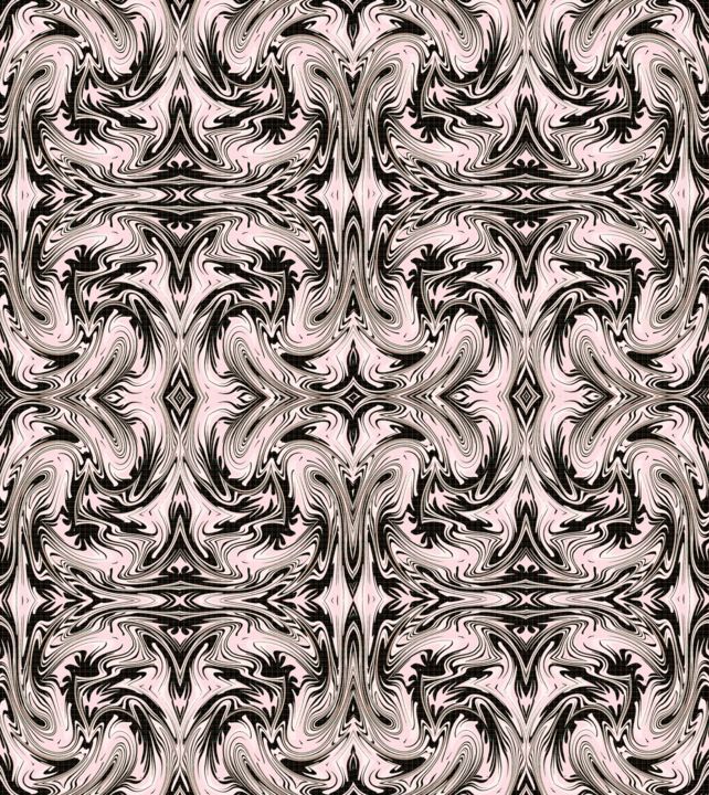 Grafika cyfrowa / sztuka generowana cyfrowo zatytułowany „Dragon tapestry” autorstwa Peter Jalesh, Oryginalna praca, Malarst…