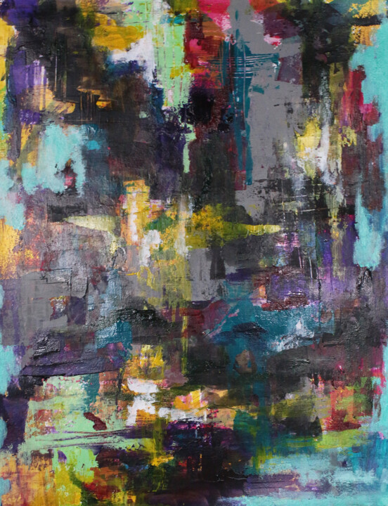 Картина под названием "Color contradiction" - Peter Kilb, Подлинное произведение искусства, Акрил