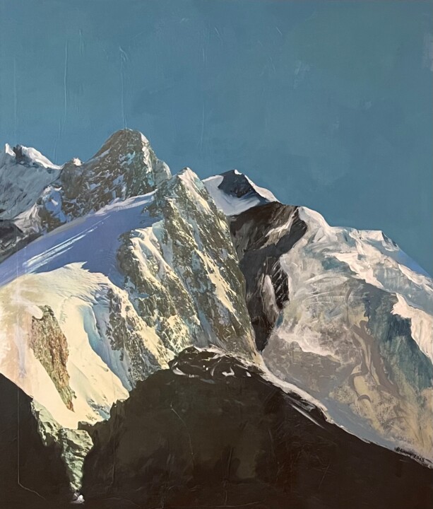 "Berg II" başlıklı Kolaj Peter Lang tarafından, Orijinal sanat, Kolaj