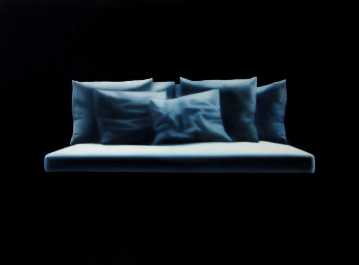 Painting titled "Pillows" by Peter Lenkey-Tóth, Original Artwork, Oil