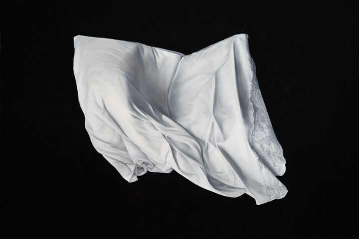 Painting titled "Pillows" by Peter Lenkey-Tóth, Original Art, Oil