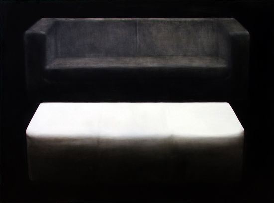 Painting titled "Sofa" by Peter Lenkey-Tóth, Original Art, Oil