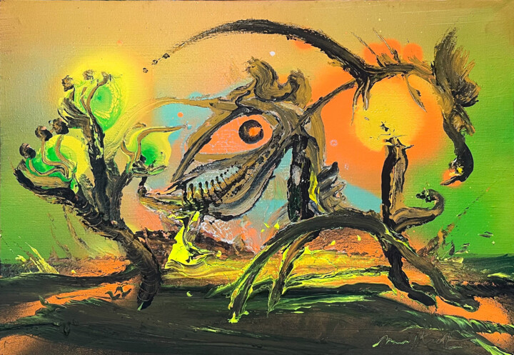 Peinture intitulée "Frutto Proibito" par Peter Majkut, Œuvre d'art originale, Acrylique