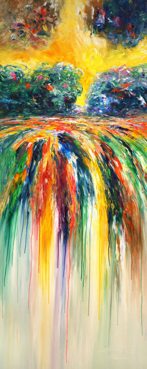 Malerei mit dem Titel "Stick: Beautiful Su…" von Peter Nottrott, Original-Kunstwerk, Acryl