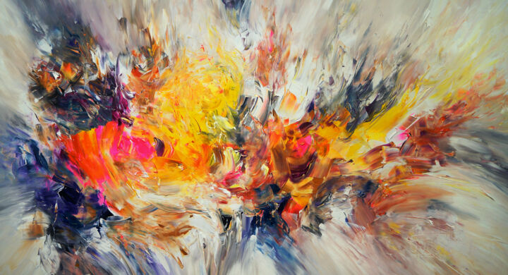 Malerei mit dem Titel "Daydream L 1" von Peter Nottrott, Original-Kunstwerk, Acryl