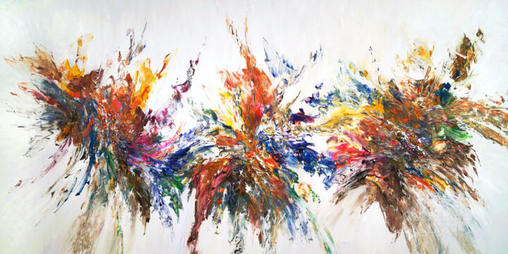 Pintura intitulada "Joyfully Daydream X…" por Peter Nottrott, Obras de arte originais, Acrílico
